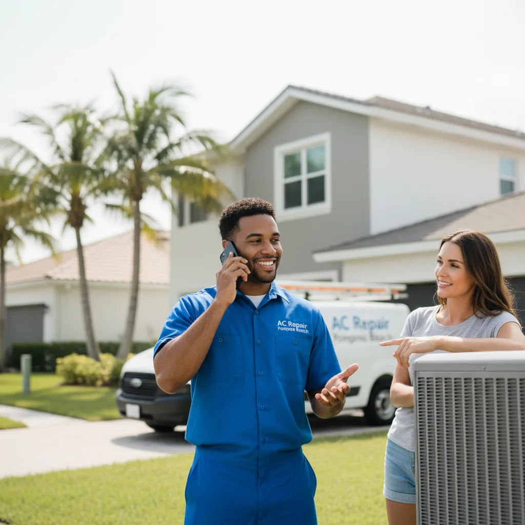 AC Repair Pompano Beach customer support in Elk Mound